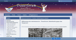 Desktop Screenshot of meinetrauer.de